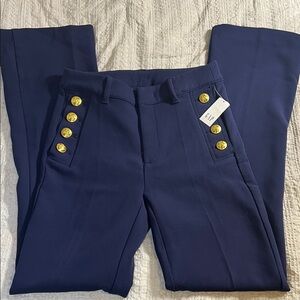 GAP Navy Trousers with Gold Accents size 2